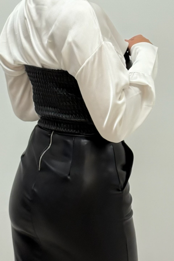 Dark Muse Leather Skrirt