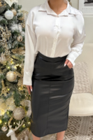 Dark Muse Leather Skrirt