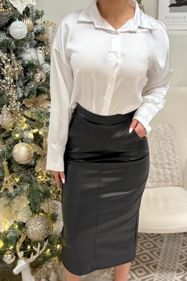 Dark Muse Leather Skrirt